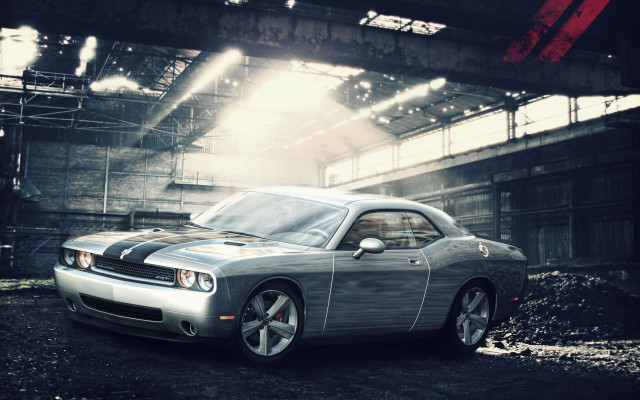Silver car bridge parking lot free wallpaper for desktop - medium preview image