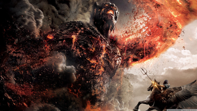 Man horse fire demon godzilla free wallpaper for desktop - medium preview image