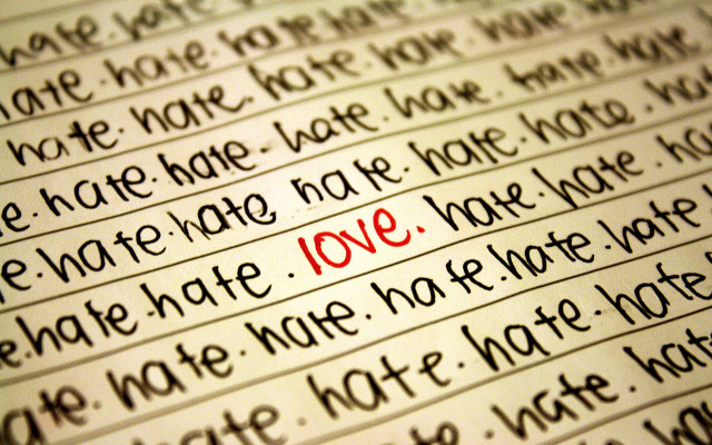 Closeup paper writing red black free wallpaper for desktop - medium preview image