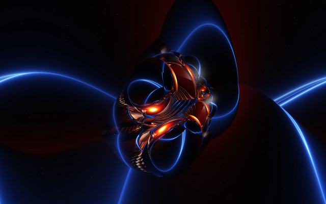 Red blue astronaut planet moon free wallpaper for desktop - medium preview image