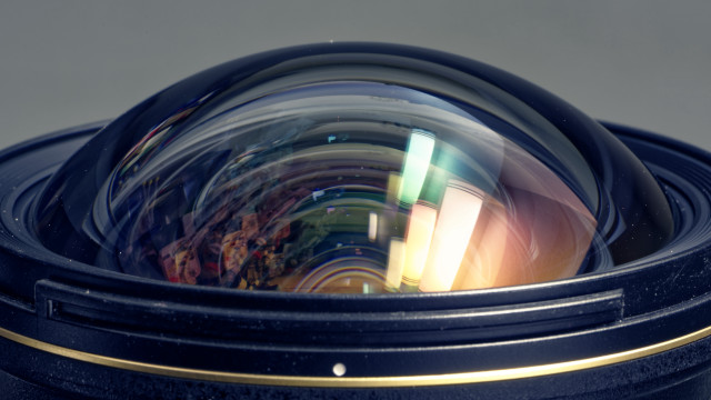 Camera lens gold stripe anamorphic free wallpaper for desktop - medium preview image