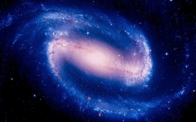 Large blue spiral sky stars free wallpaper for desktop - medium preview image