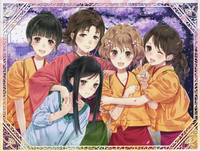 Girls group purple background gold free wallpaper for desktop - medium preview image