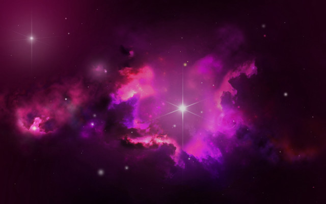 Purple starry night sky milkyway free wallpaper for desktop - medium preview image