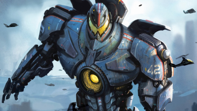 Robot yellow eye field birds free wallpaper for desktop - medium preview image