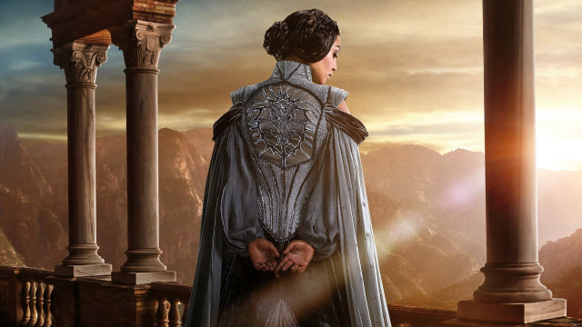 Man white cape balcony pillars free wallpaper for desktop - medium preview image