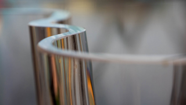 Metal abstract kinetic sculpture depth free wallpaper for desktop - medium preview image