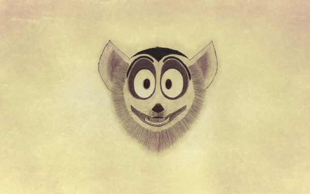 Cat big eyes smile grungy free wallpaper for desktop - medium preview image