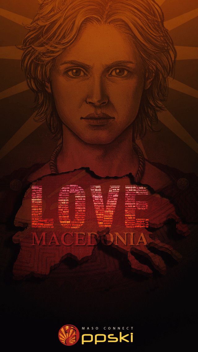 Blonde man red shirt poster free wallpaper for mobile - medium preview image