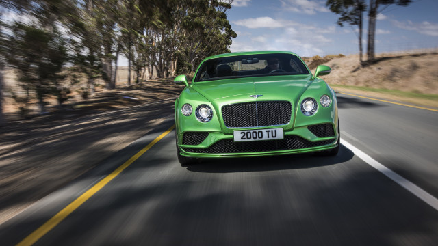 Green bentley road trees forest free wallpaper for desktop - medium preview image