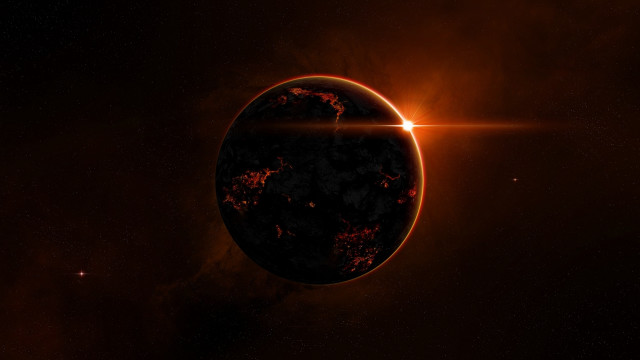 Solar eclipse black hole bright #2 free wallpaper for desktop - medium preview image