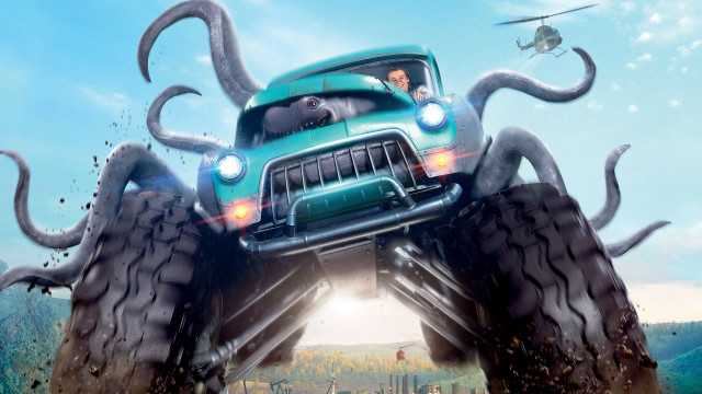 Monster truck octopus air helicopter free wallpaper for desktop - medium preview image