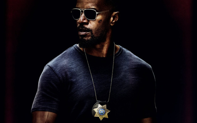 Afrofuturism policebadge sunglasses male beard free wallpaper for desktop - medium preview image
