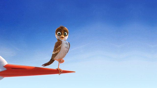 Bird red object blue sky free wallpaper for desktop - medium preview image