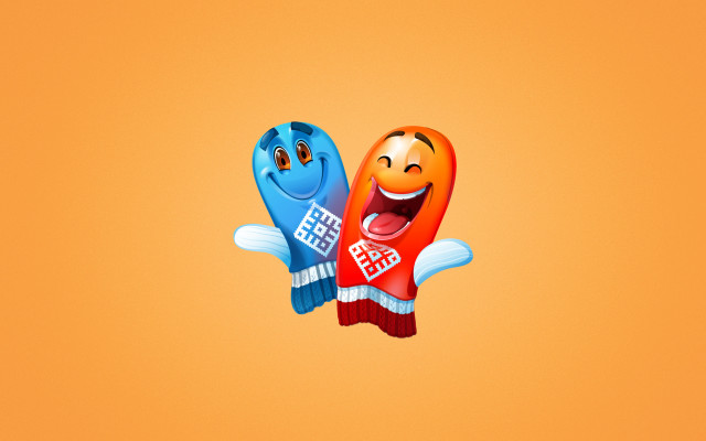 Cartoon characters candy laughing orange free wallpaper for desktop - medium preview image
