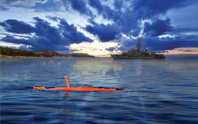 Ocean boat ship clouds sky free wallpaper for desktop - medium preview image