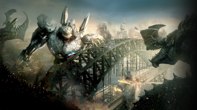Giant robot dragon cityscape armor free wallpaper for desktop - medium preview image
