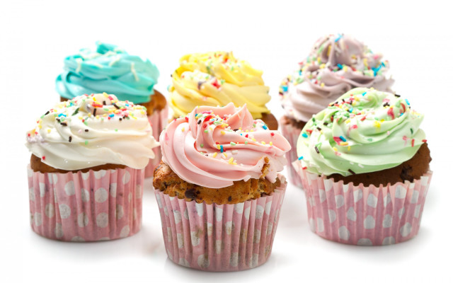 Cupcakes colorful frosting sprinkles christmas free wallpaper for desktop - medium preview image
