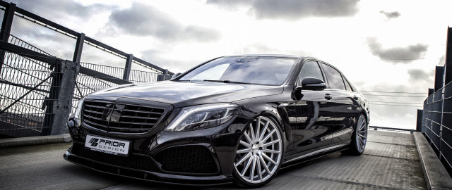 Black mercedes benz city sky free wallpaper for desktop - medium preview image