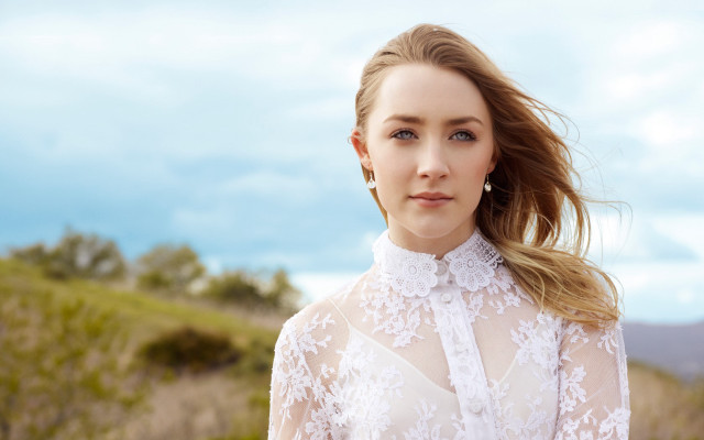 Woman longhair white shirt ears free wallpaper for desktop - medium preview image