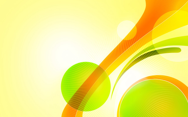 Green orange abstract circles lines #2 free wallpaper for desktop - medium preview image