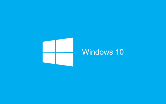 Blue background windows10 logo purism free wallpaper for desktop - medium preview image