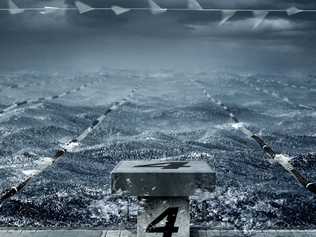 Bench pier ocean fishing rods free wallpaper for desktop - medium preview image