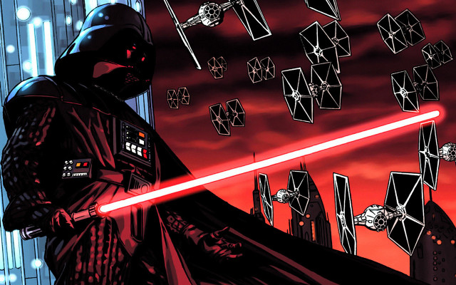 Darth vader star wars red free wallpaper for desktop - medium preview image