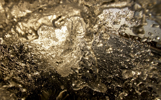 Water droplet macro abstract city free wallpaper for desktop - medium preview image