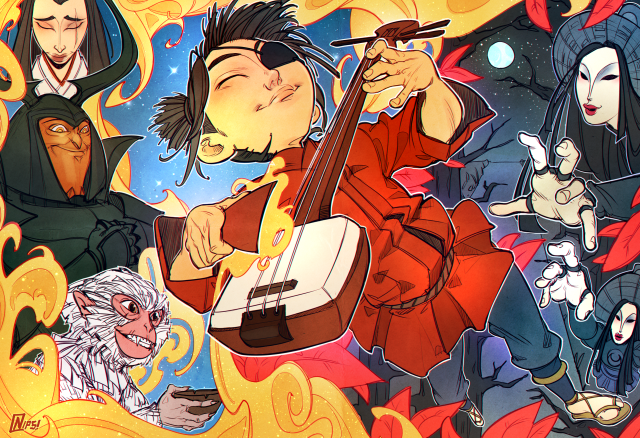 Man playing guitar demon people free wallpaper for desktop - medium preview image