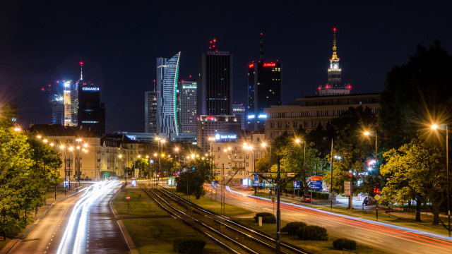 Tokyo night cityscape traintrack christmas free wallpaper for desktop - medium preview image