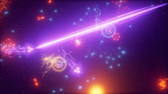 Purple red aurora sky star free wallpaper for desktop - medium preview image