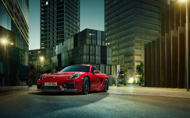 Red sports car night tokyo #2 free wallpaper for desktop - medium preview image