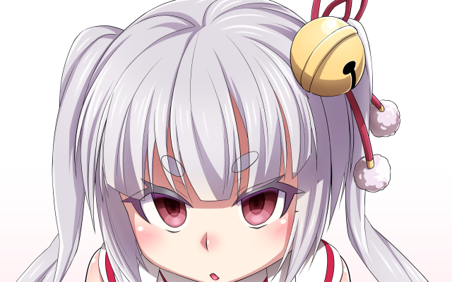 Anime character long white hair #13 free wallpaper for desktop - medium preview image