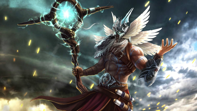 Angelic swordman demon background epic free wallpaper for desktop - medium preview image