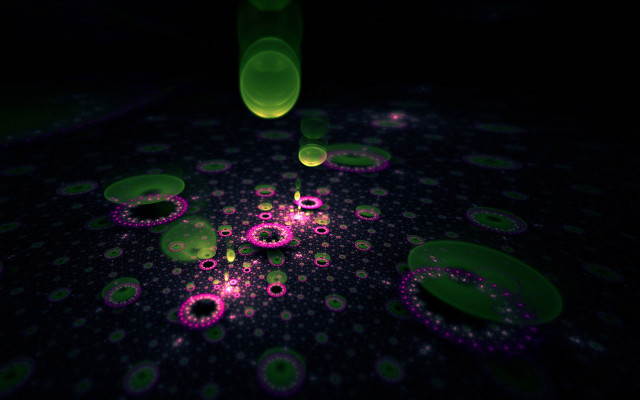 Bubbles floating black background purple free wallpaper for desktop - medium preview image