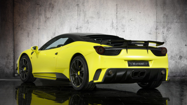 Yellow sports car garage farid free wallpaper for desktop - medium preview image