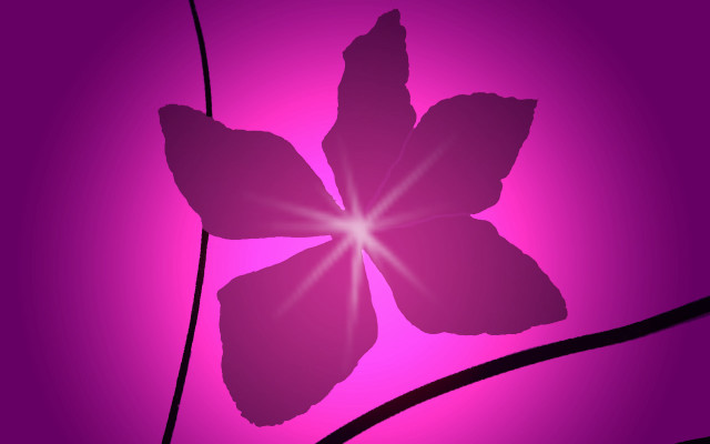 Purple flower light petals butterfly free wallpaper for desktop - medium preview image