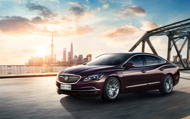 Maroon car road bridge city free wallpaper for desktop - medium preview image