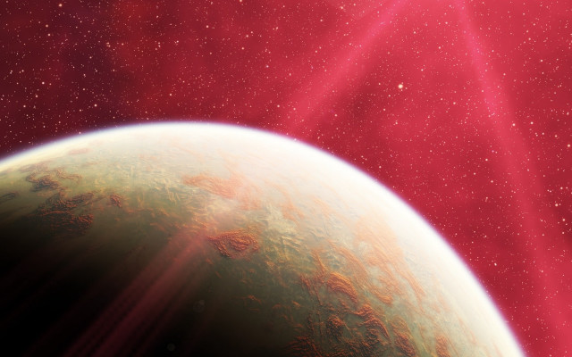 Red green planet red star free wallpaper for desktop - medium preview image