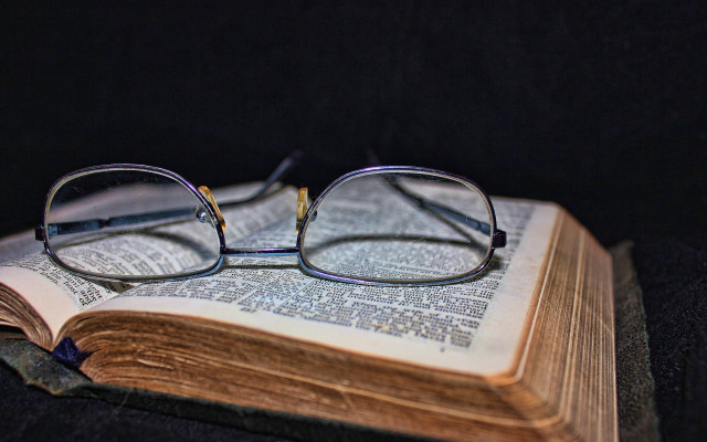 Book glasses table stock photo free wallpaper for desktop - medium preview image