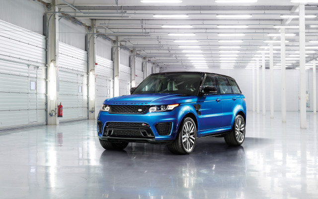 Blue range rover garage white free wallpaper for desktop - medium preview image