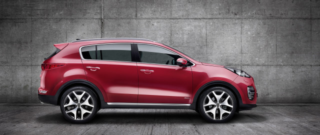 Red car concrete wall black free wallpaper for desktop - medium preview image