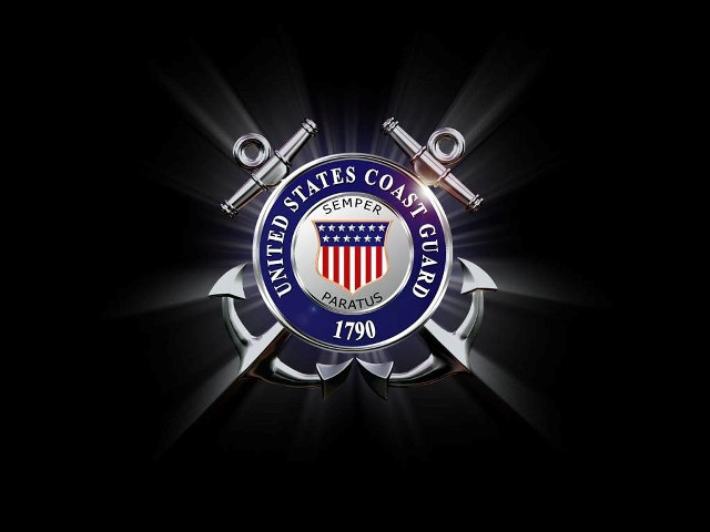 Coast guard logo black background free wallpaper for desktop - medium preview image
