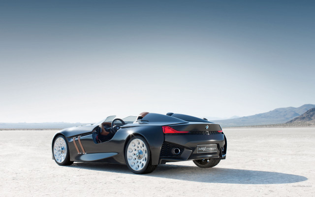 Black sports car desert mountains #5 free wallpaper for desktop - medium preview image