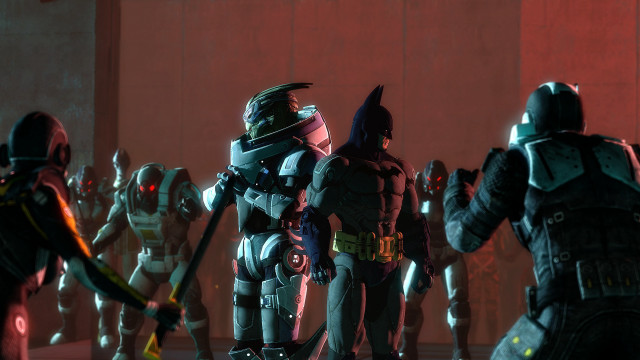 Group costumes red light mecha free wallpaper for desktop - medium preview image