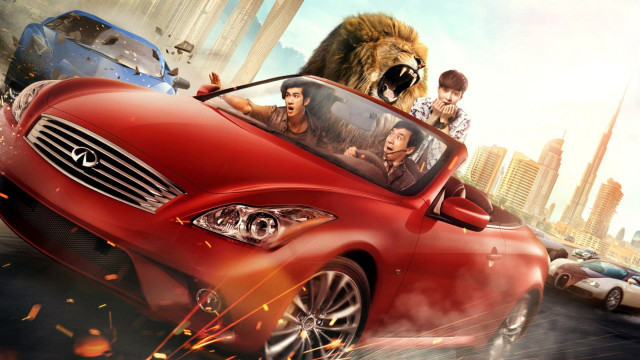 Lion car street driving fantastic free wallpaper for desktop - medium preview image