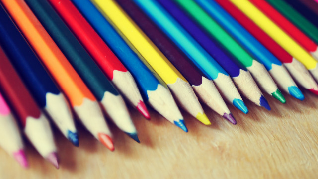 Colored pencils child drawing nail free wallpaper for desktop - medium preview image