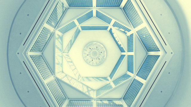 Ceiling clock skylight circularwindow constructivism free wallpaper for desktop - medium preview image