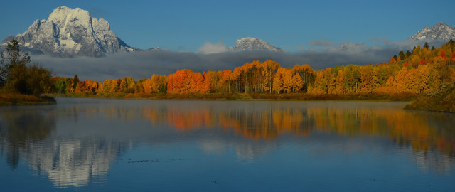 Mountain lake autumn forest sunset #4 free wallpaper for desktop - medium preview image